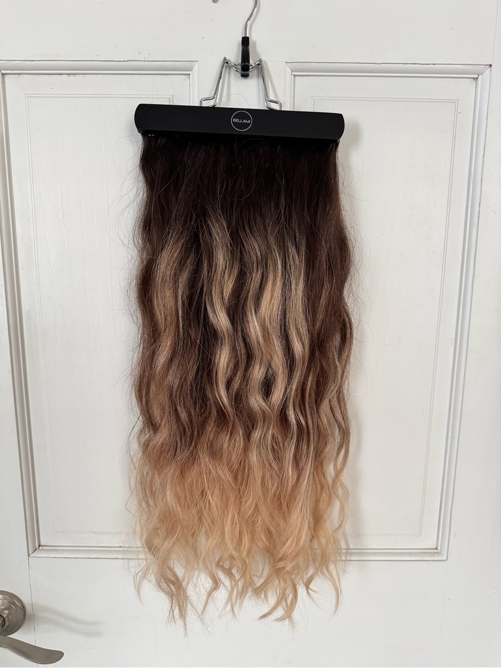 BELLAMI Silk Seam Balayage Clip-In Extensions - Mochachino Brown to Dirty Blonde